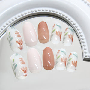 Elegant Minimalist Press-On Nail Set (24pcs) (DESIGN 7356)