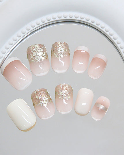 Elegant Minimalist Press-On Nail Set (24pcs) (DESIGN 7360)