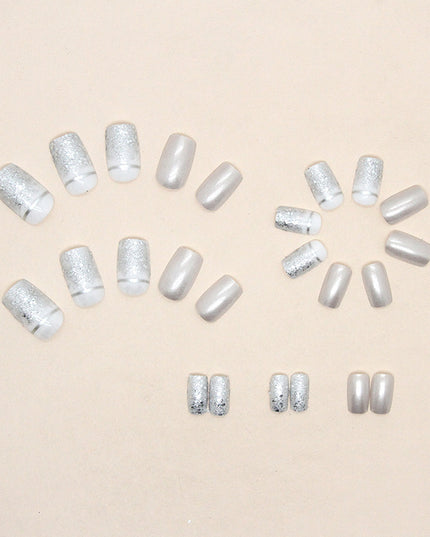 Elegant Minimalist Press-On Nail Set (24pcs) (DESIGN 7476)