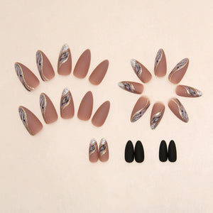 Elegant Minimalist Press-On Nail Set (24pcs) (DESIGN 7473)