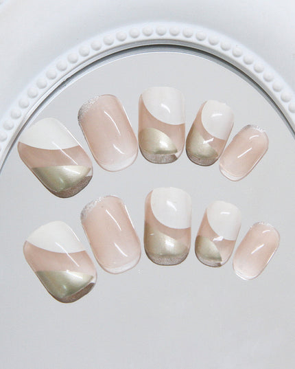 Elegant Minimalist Press-On Nail Set (24pcs) (DESIGN 7448)