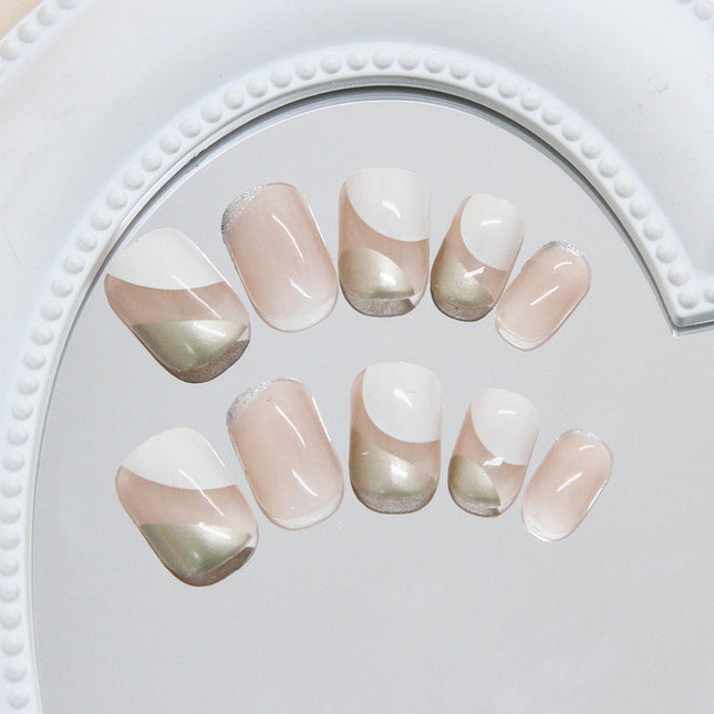 Elegant Minimalist Press-On Nail Set (24pcs) (DESIGN 7448)