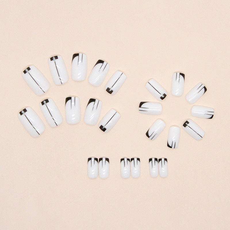 Elegant Minimalist Press-On Nail Set (24pcs) (DESIGN 7395)