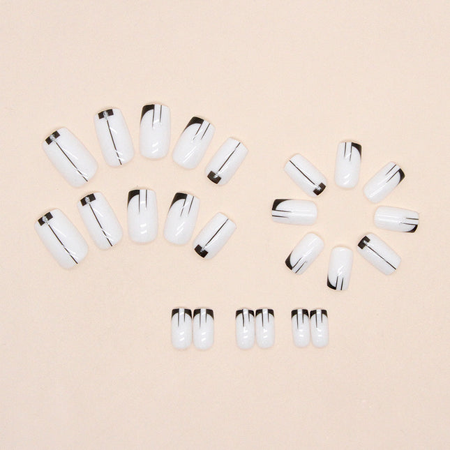 Elegant Minimalist Press-On Nail Set (24pcs) (DESIGN 7395)