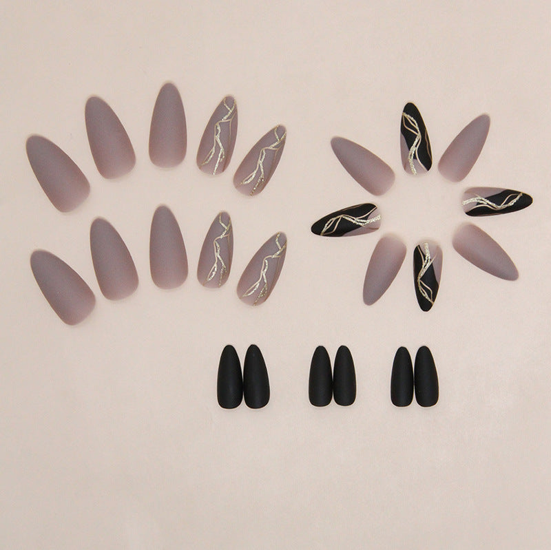 Elegant Minimalist Press-On Nail Set (24pcs) (DESIGN 7436)