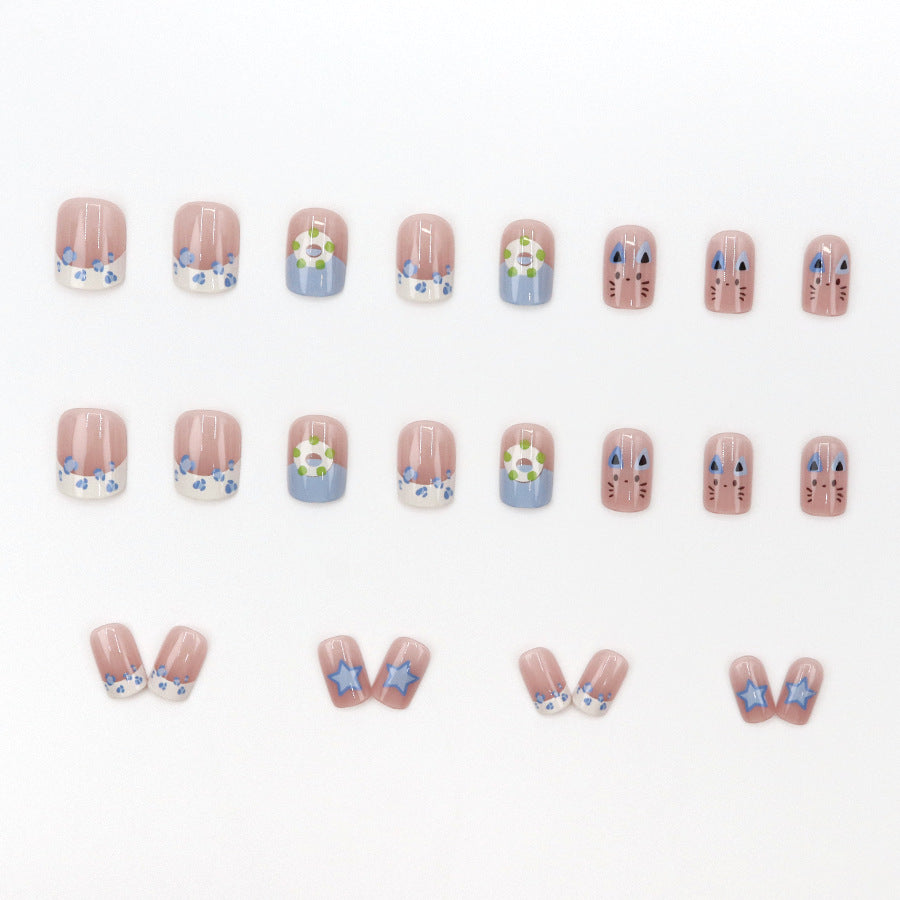 Elegant Minimalist Press-On Nail Set (24pcs) (DESIGN 7659)