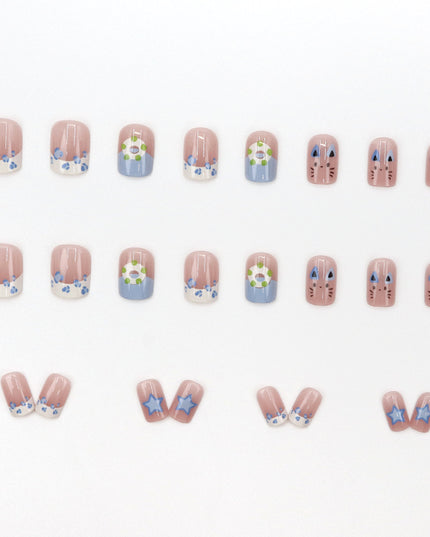 Elegant Minimalist Press-On Nail Set (24pcs) (DESIGN 7659)