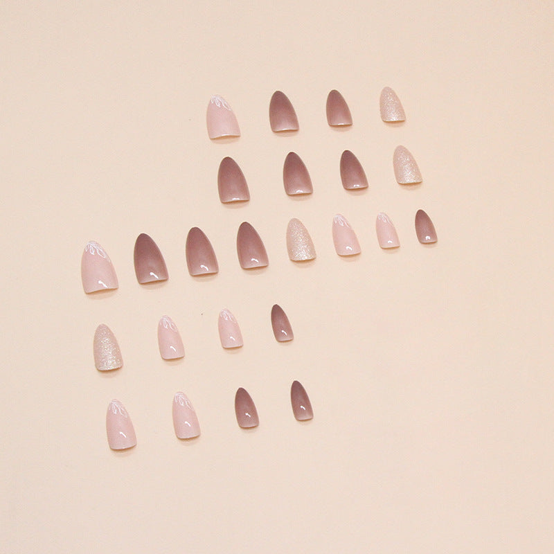 Elegant Minimalist Press-On Nail Set (24pcs) (DESIGN 7478)