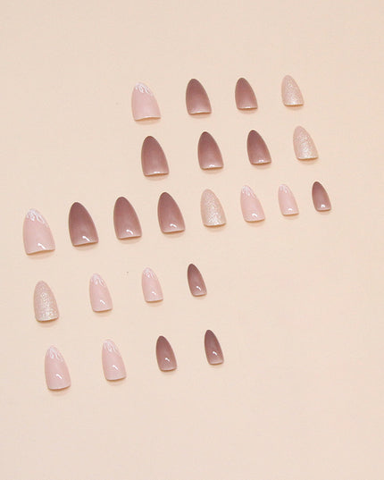 Elegant Minimalist Press-On Nail Set (24pcs) (DESIGN 7478)