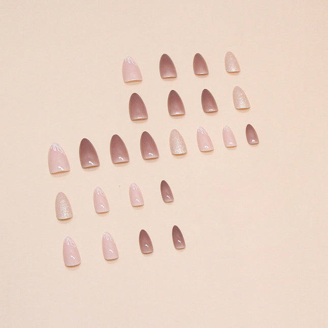 Elegant Minimalist Press-On Nail Set (24pcs) (DESIGN 7478)