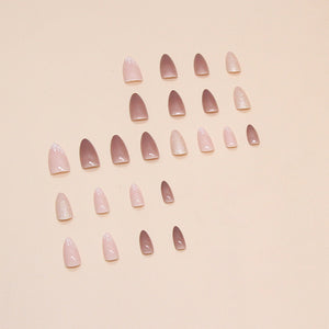 Elegant Minimalist Press-On Nail Set (24pcs) (DESIGN 7478)
