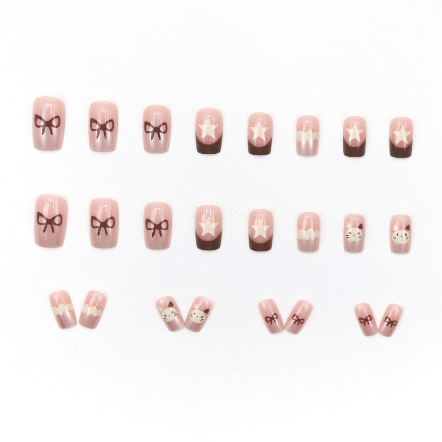Elegant Minimalist Press-On Nail Set (24pcs) (DESIGN 7643)