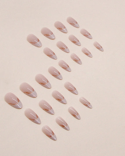 Elegant Minimalist Press-On Nail Set (24pcs) (DESIGN 7428)