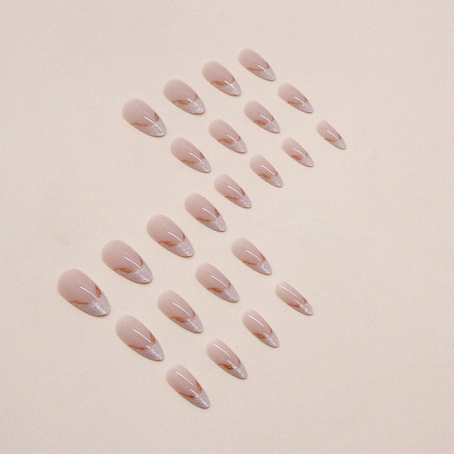 Elegant Minimalist Press-On Nail Set (24pcs) (DESIGN 7428)