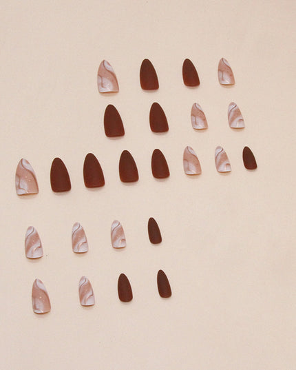 Elegant Minimalist Press-On Nail Set (24pcs) (DESIGN 7392)