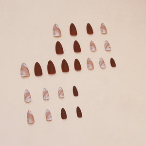 Elegant Minimalist Press-On Nail Set (24pcs) (DESIGN 7392)