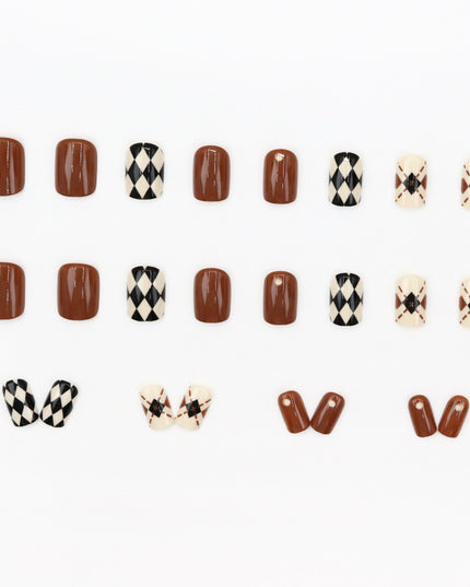 Elegant Minimalist Press-On Nail Set (24pcs) (DESIGN 7556)
