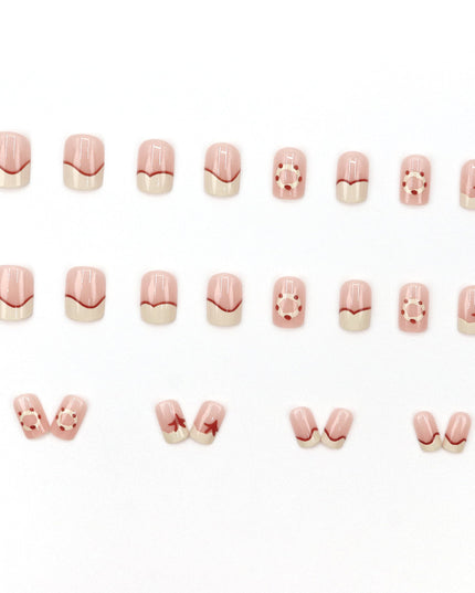 Elegant Minimalist Press-On Nail Set (24pcs) (DESIGN 7655)