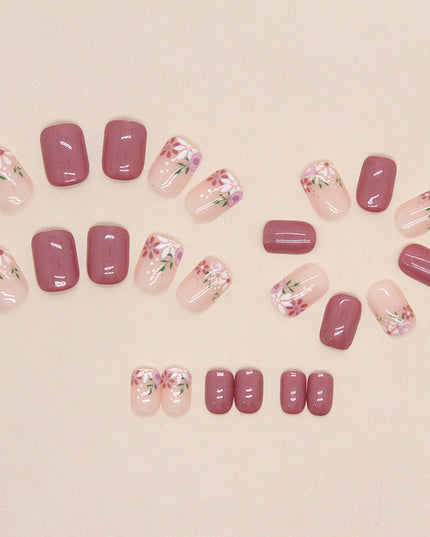 Elegant Minimalist Press-On Nail Set (24pcs) (DESIGN 7441)