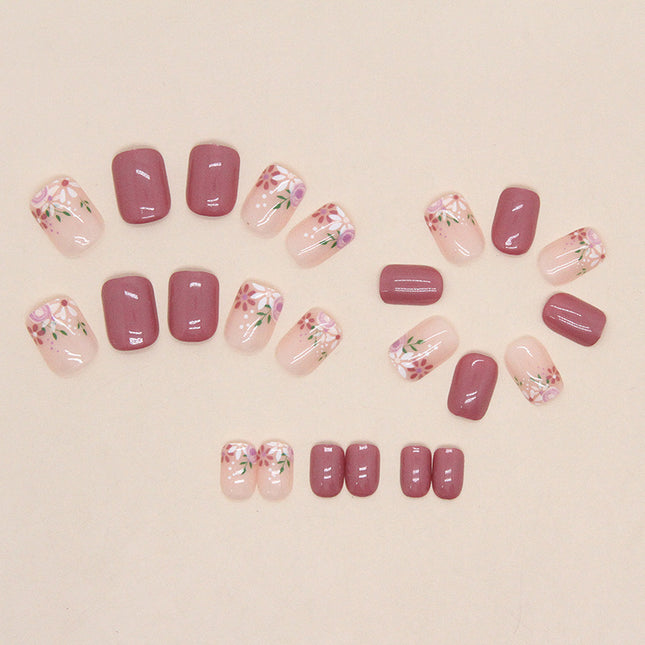 Elegant Minimalist Press-On Nail Set (24pcs) (DESIGN 7441)