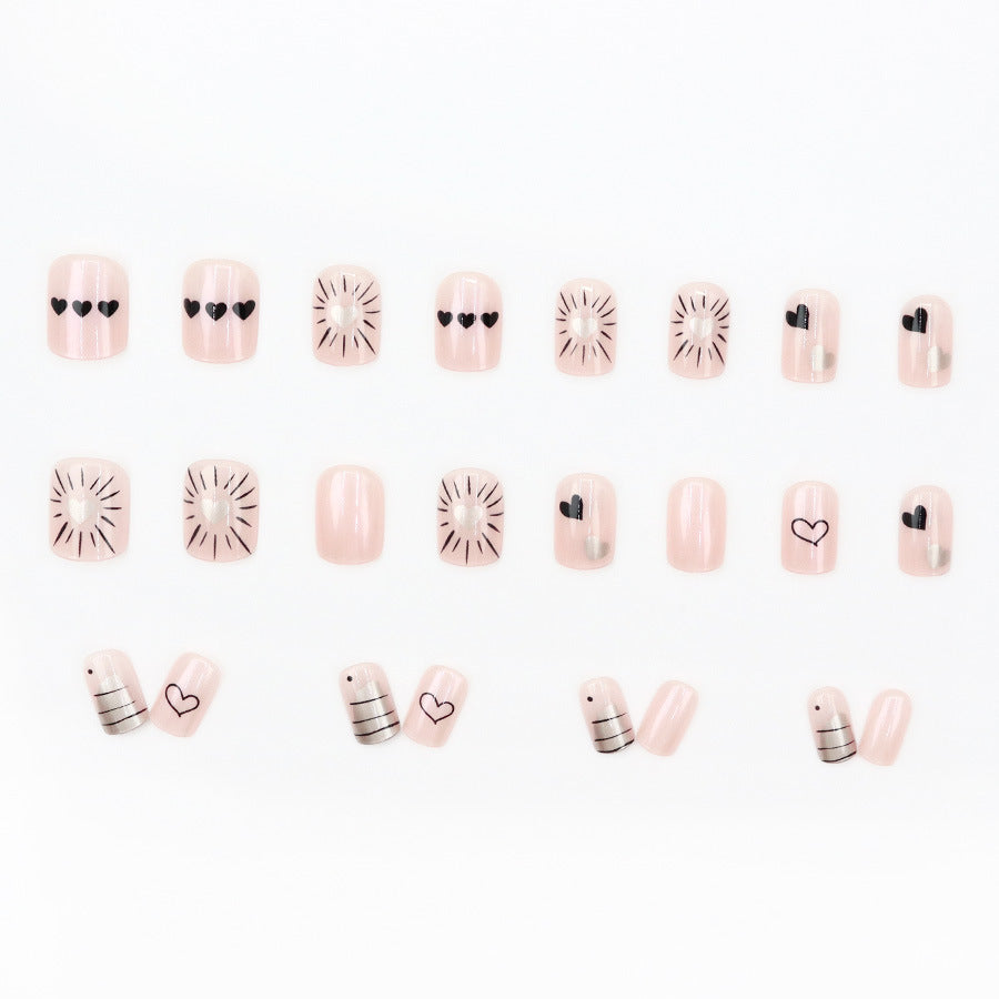 Elegant Minimalist Press-On Nail Set (24pcs) (DESIGN 7554)