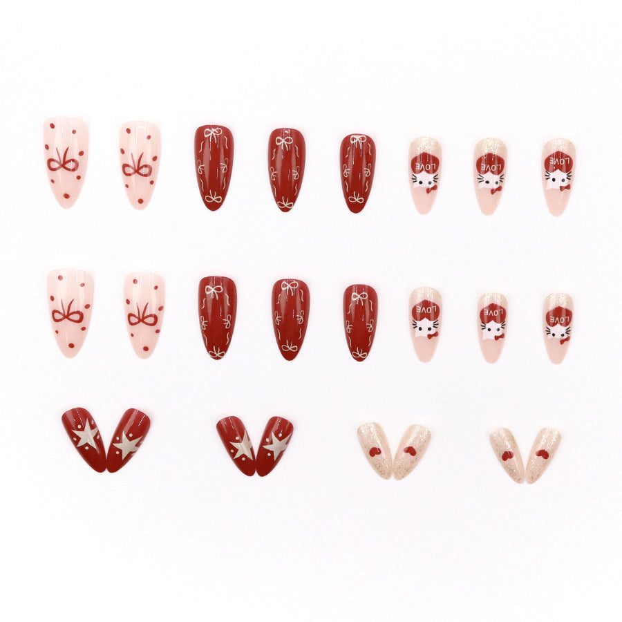 Elegant Minimalist Press-On Nail Set (24pcs) (DESIGN 7616)