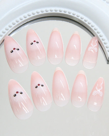 Elegant Minimalist Press-On Nail Set (24pcs) (DESIGN 7354)