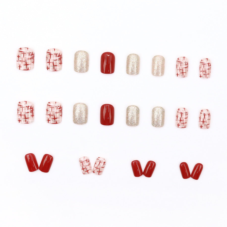 Elegant Minimalist Press-On Nail Set (24pcs) (DESIGN 7615)