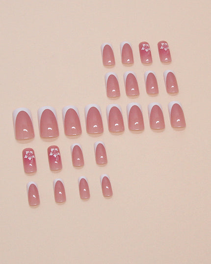 Elegant Minimalist Press-On Nail Set (24pcs) (DESIGN 7477)