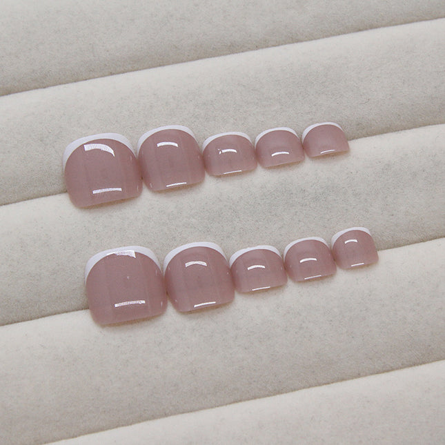 Elegant Minimalist Press-On Nail Set (24pcs) (DESIGN 7486)