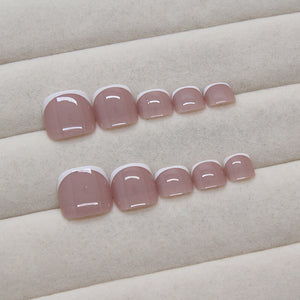 Elegant Minimalist Press-On Nail Set (24pcs) (DESIGN 7486)