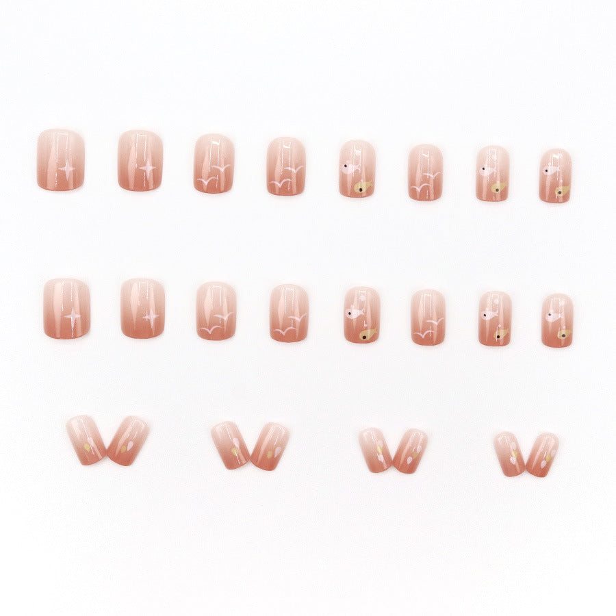 Elegant Minimalist Press-On Nail Set (24pcs) (DESIGN 7595)