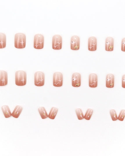 Elegant Minimalist Press-On Nail Set (24pcs) (DESIGN 7595)