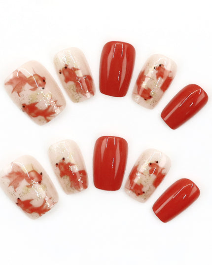 Elegant Minimalist Press-On Nail Set (24pcs) (DESIGN 7528)