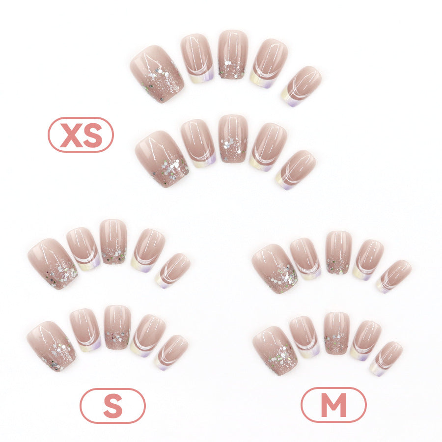 Elegant Minimalist Press-On Nail Set (24pcs) (DESIGN 7517)