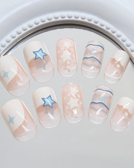 Elegant Minimalist Press-On Nail Set (24pcs) (DESIGN 7309)
