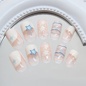 Elegant Minimalist Press-On Nail Set (24pcs) (DESIGN 7309)