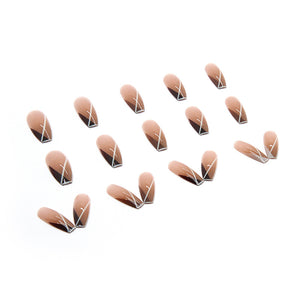Elegant Minimalist Press-On Nail Set (24pcs) (DESIGN 7369)