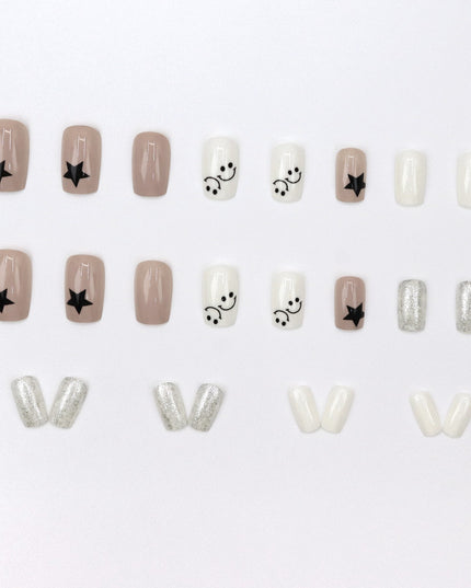 Elegant Minimalist Press-On Nail Set (24pcs) (DESIGN 7547)