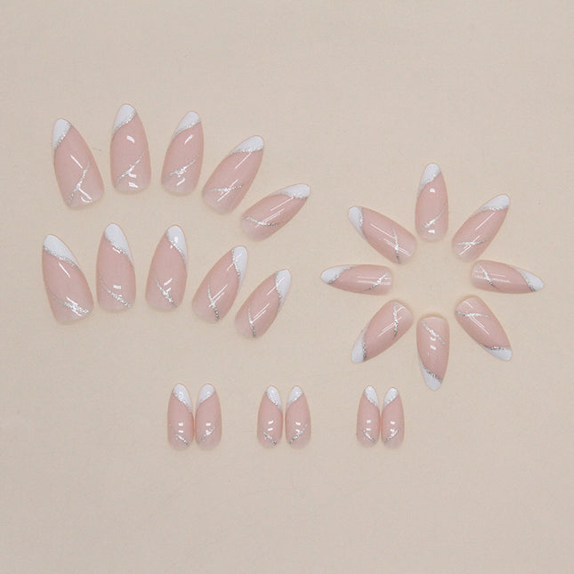 Elegant Minimalist Press-On Nail Set (24pcs) (DESIGN 7387)