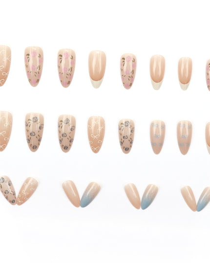 Elegant Minimalist Press-On Nail Set (24pcs) (DESIGN 7522)