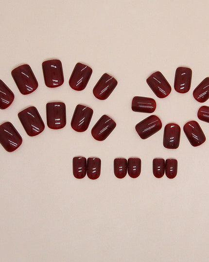 Elegant Minimalist Press-On Nail Set (24pcs) (DESIGN 7424)