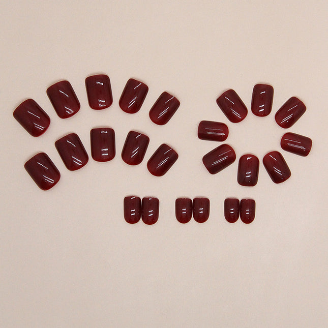 Elegant Minimalist Press-On Nail Set (24pcs) (DESIGN 7424)