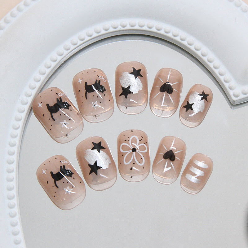 Elegant Minimalist Press-On Nail Set (24pcs) (DESIGN 7359)