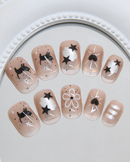Elegant Minimalist Press-On Nail Set (24pcs) (DESIGN 7359)
