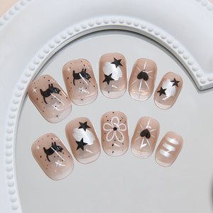Elegant Minimalist Press-On Nail Set (24pcs) (DESIGN 7359)