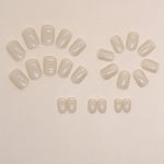 Elegant Minimalist Press-On Nail Set (24pcs) (DESIGN 7466)