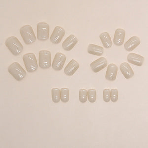 Elegant Minimalist Press-On Nail Set (24pcs) (DESIGN 7466)