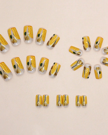 Elegant Minimalist Press-On Nail Set (24pcs) (DESIGN 7353)