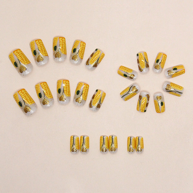 Elegant Minimalist Press-On Nail Set (24pcs) (DESIGN 7353)